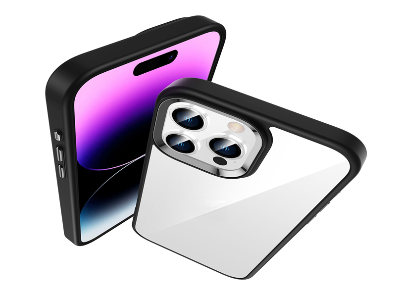 Metal camera King Shield Hybrid 2 in 1 clear phone case-Green case-HZY0007-JD
