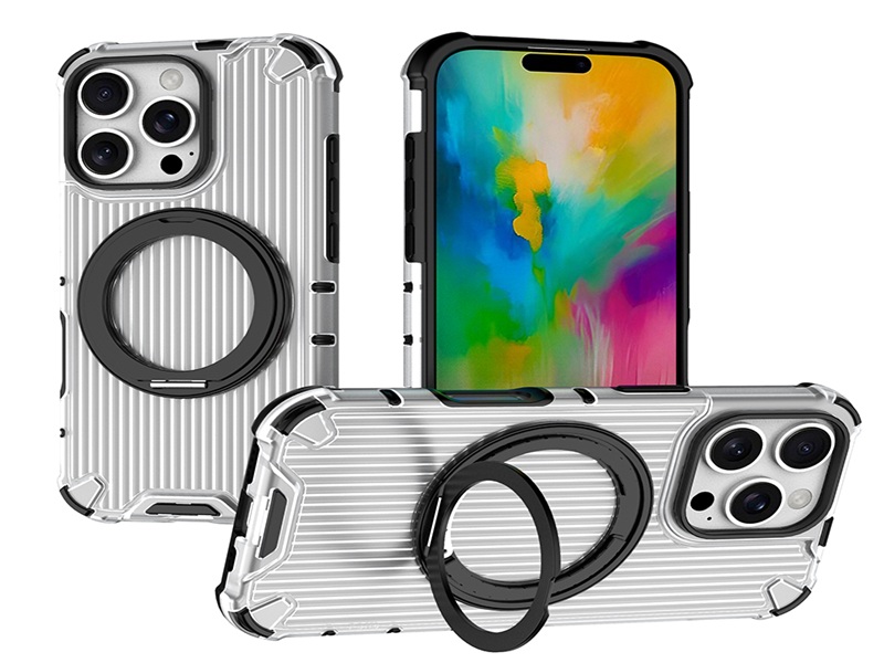 360° Magnet Stand Hybrid 2 in 1 phone case with 4 corners airbag-Green case-XD0007-GSZK