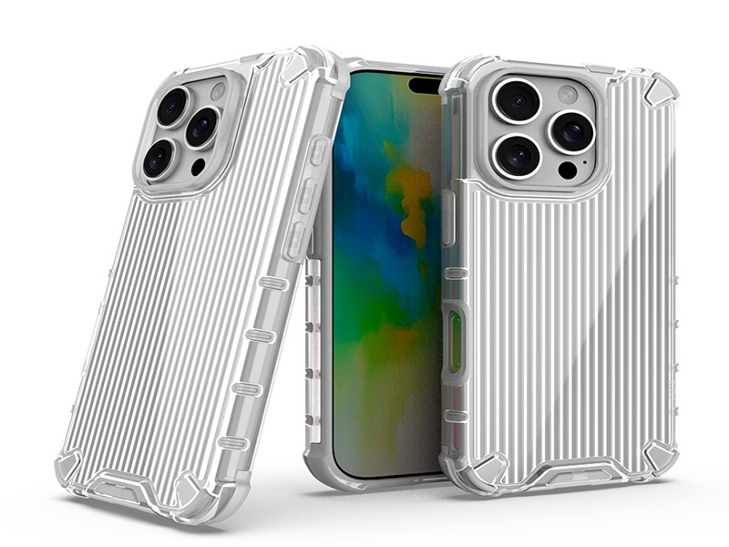 Patent stripes hybrid 2 in 1 phone case-Green case-XD0004-CD