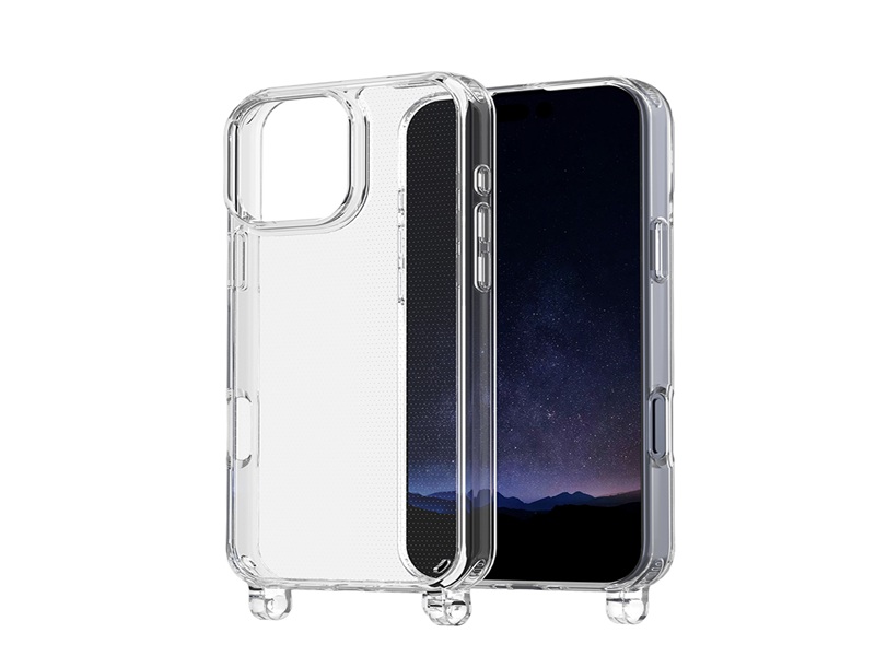 Transparent Crossbody hybrid phone case with hook-Green case-BDS0011-CJML