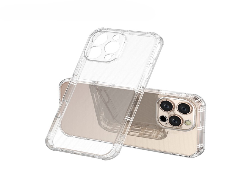 Double Inner airbag sides with 4 corners airbag Transparent Clear phone case-Green case-BDS0006-ZBSG