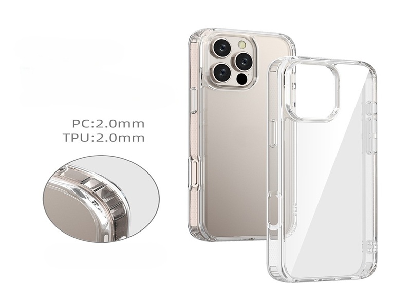 New Hybrid 2 in 1 Transparent Clear phone case-Green case-BDS0014-DJ