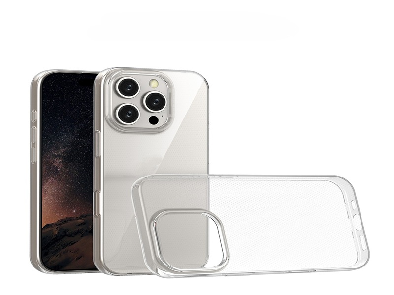 Ultra-thin Transparent Clear TPU phone case-Green case-BDS0001-CB