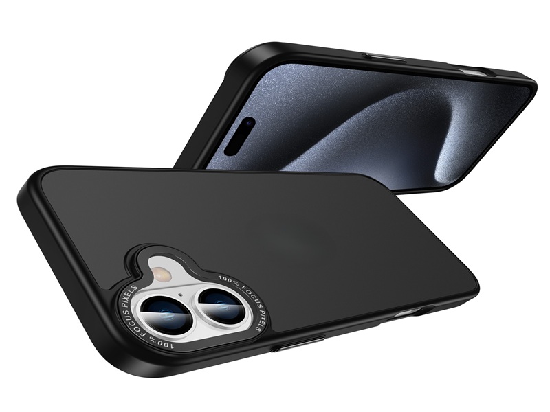 Matte Hybrid 2 in 1 with metal camera frame smart phone case-Green case-HZY0016-YD