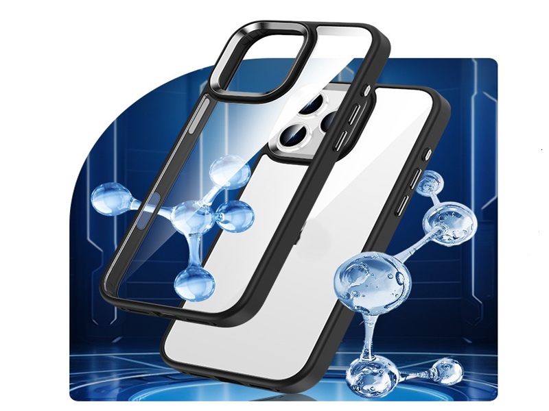 Metal camera King Shield Hybrid 2 in 1 clear phone case-Green case-HZY0007-JD