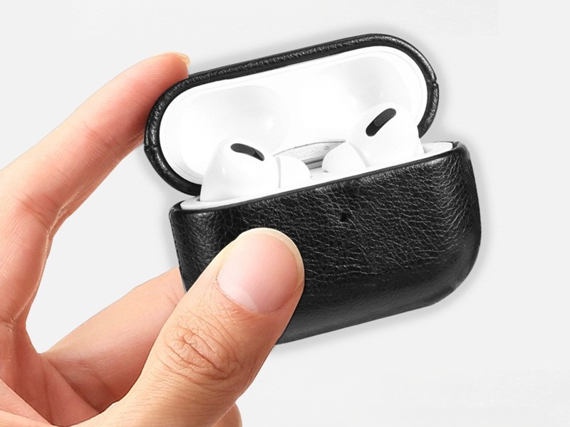 Real leather airpod case-Green case-WDEJ0005