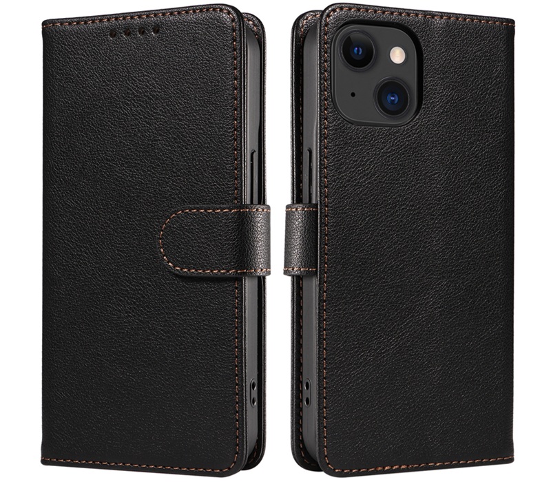 Flat PU Leather Folio phone case-Green case-WDSJ0003