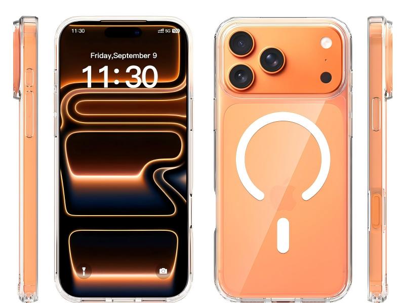 Hybrid 2 in 1 transparent phone case with lanyard hole-Green case-SF0001-FGH01