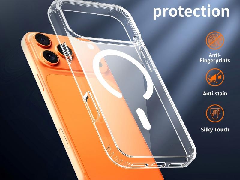 Heavy Hybrid 2 in 1 transparent phone case with magnet-Green case-SF0002-FGH02