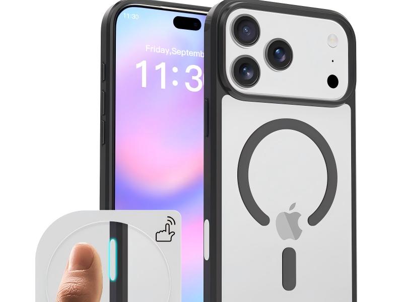 Hybrid 2 in 1 shield magnet phone case with camera control button-Green case-SF0004-FGHSX