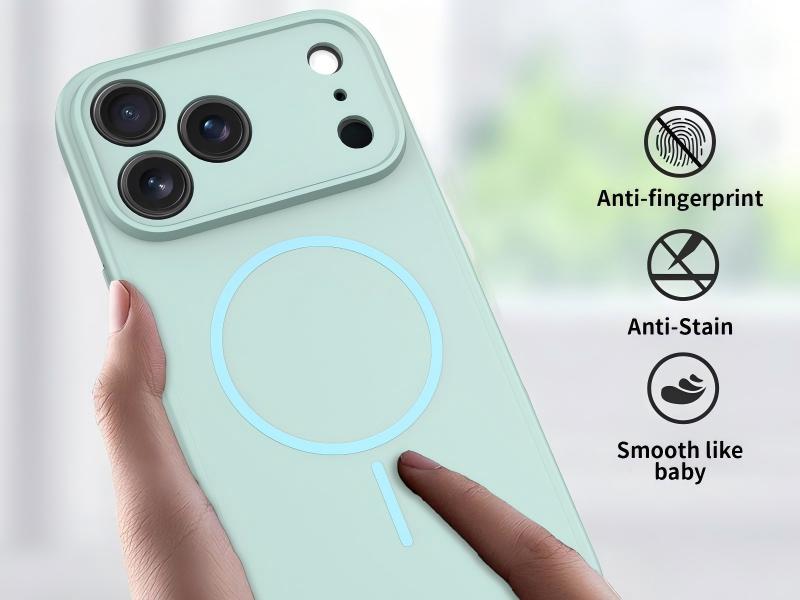 Hybrid 2 in 1 precise hole camera magnet phone case-Green case-SF0009-FYSSCX