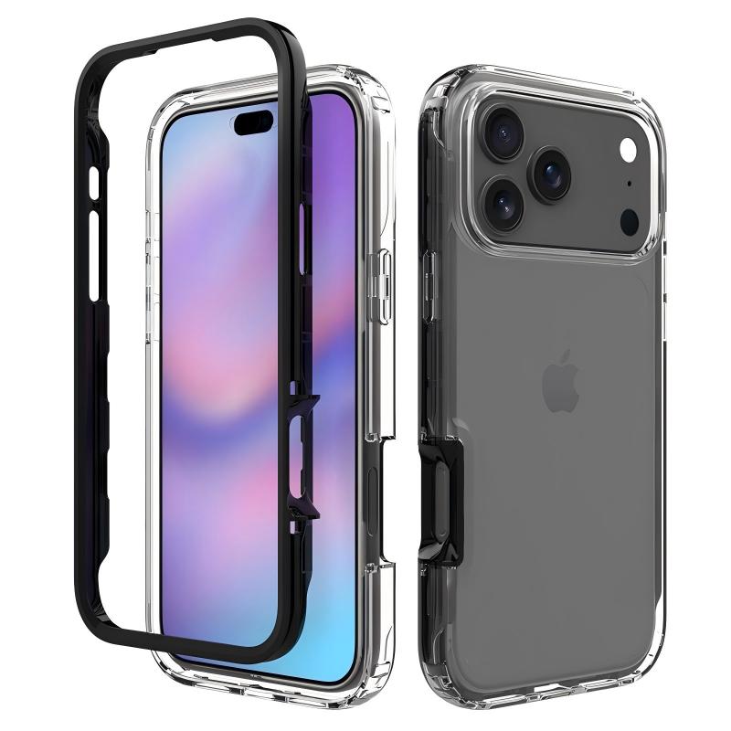 2 in 1 screen protect phone case-Green case-SF0010-GT2H101