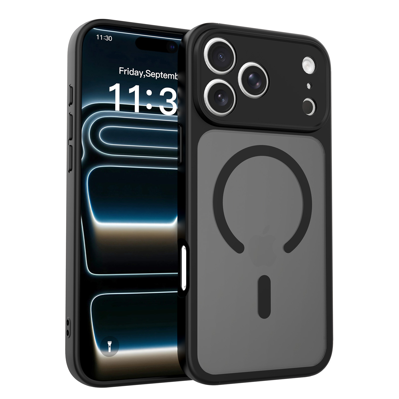 Hybrid precise hole camera magnet phone case with solid color-Green case-SF0018-JKYDCX